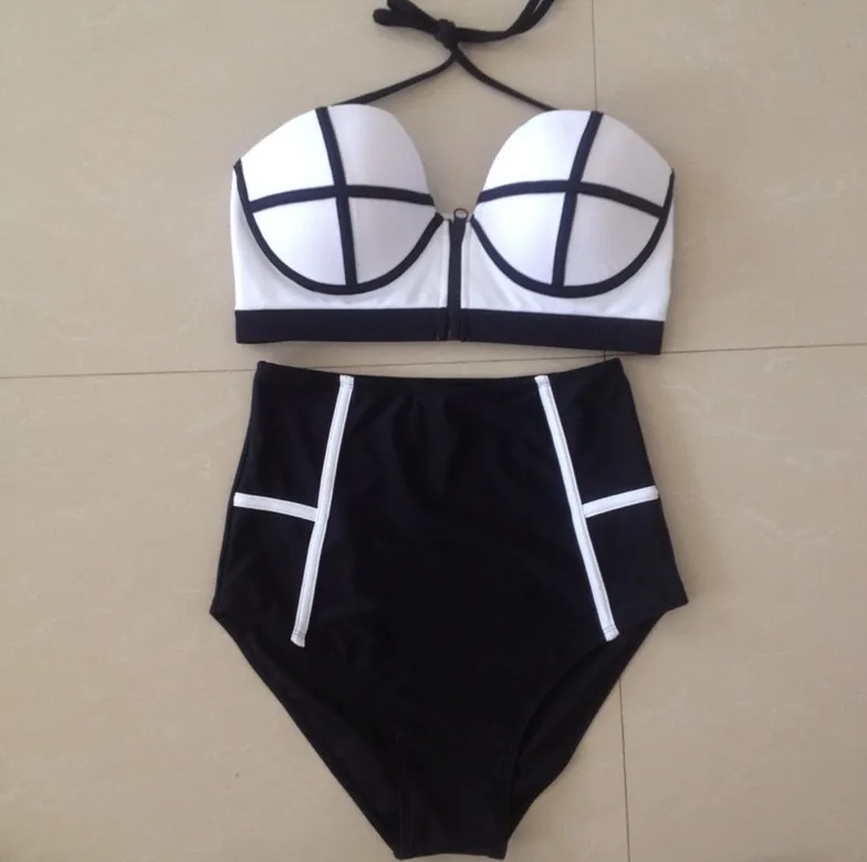 

New Plus Size popular sexy Swimwear Ball High Waist Swimsuit Bikini 2016 Swimming Suit Biquini Tankini