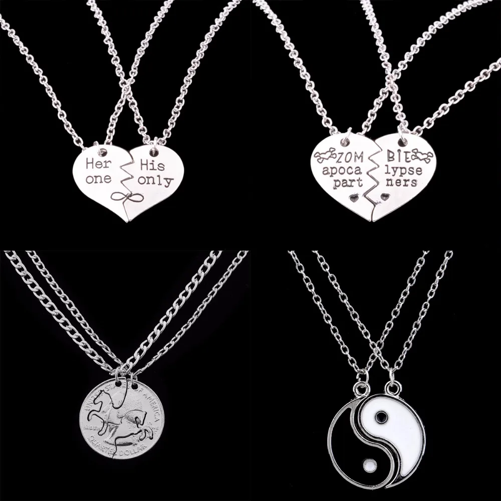 CHEVAL COUPLE Collier pendentif cadeau bijoux Cadeau Amour cheval collier amour