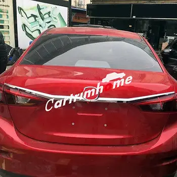 

ABS Chrome Rear Trunk Lid Cover Trim 1pcs For Mazda 3 AXELA M3 Sedan 2014 - 2017
