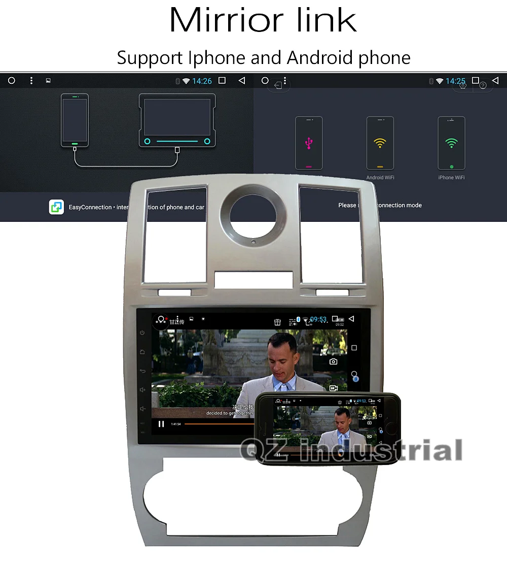 Perfect QZ industrial 9" HD 8core Android 8.1 T8 for Chrysler 300C 2000-2014 Car DVD Player with GPS 3G 4G WIFI BT RDS Navigation Radio 10 Perfect QZ industrial 9" HD 8core Android 8.1 T8 for Chrysler 300C 2000-2014 Car DVD Player with GPS 3G 4G WIFI BT RDS Navigation Radio 10