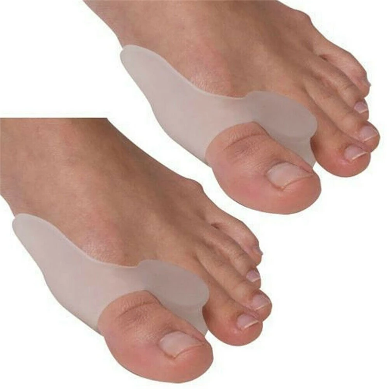 2pcs Toe Corrector Silica Gel Toes Separators Thumb Valgus Protector Stretchers Align Corrector Relief Foot Bunion 1 Pair New