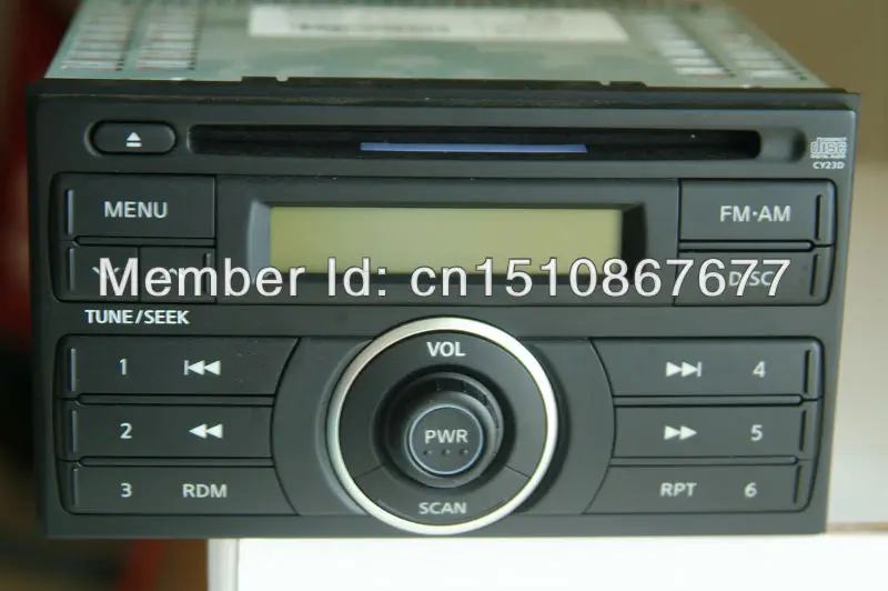 OEM Nissan Qashqai Car Radio Sunny Car CD Player with FM/AM 12V