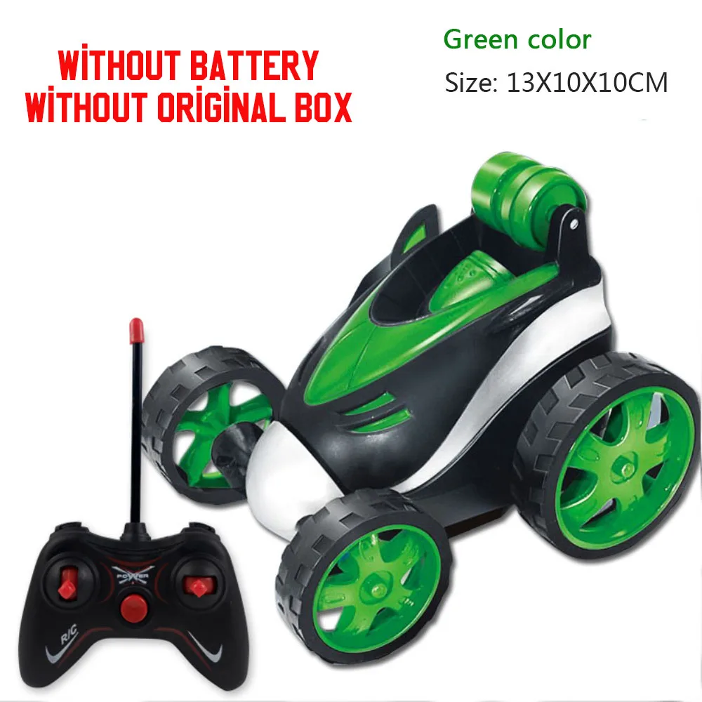 Супер трюк танцы Радиоуправляемый автомобиль с электрическим управлением мини-автомобиль смешной прокатки вращающееся колесо автомобиля игрушки для подарки на день рождения - Цвет: Зеленый
