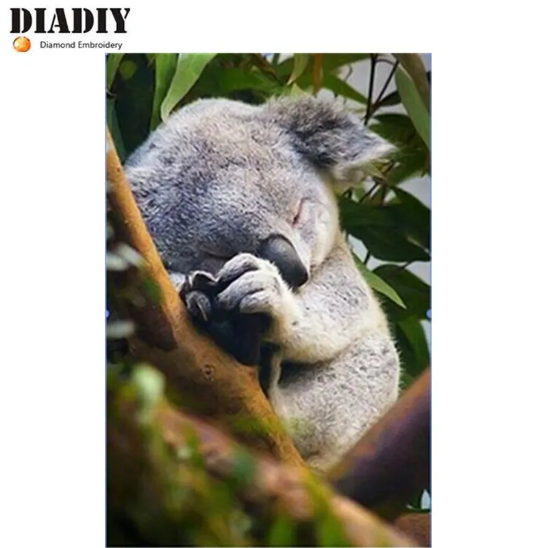 Full Square/Round Drill 5D DIY Diamond Painting &quotKoala&quot Embroidery Cross Stitch Mosaic Home Decor | Дом и сад