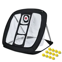 Champkey Pop up Golf Chipping Net | Backyard Practice Swing Game with 12 Foam Training Balls