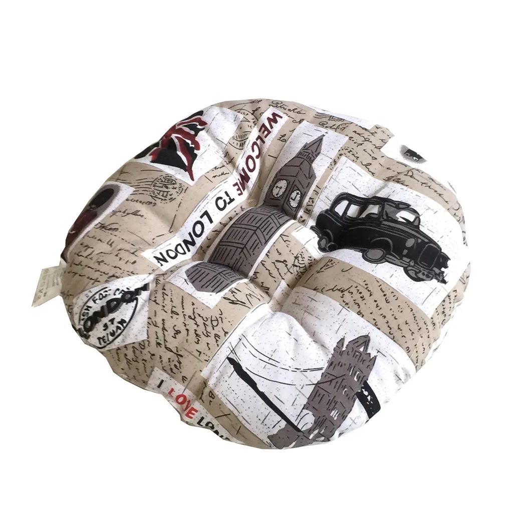 Chair Cushion Round Cotton Upholstery Soft Padded Cushion Pad For Sofa Car Seat Cushion Soft Throw Case Home Decor 40 X 40cm