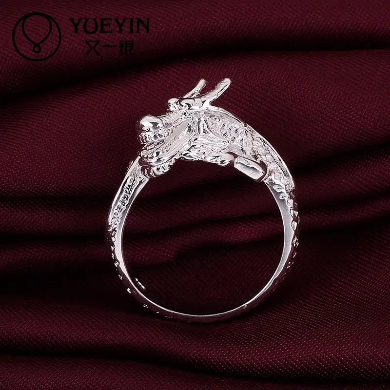 Europe New Fashion Personality Silver Plated Romantic Wedding Rings Don't Fade Hot Sale
