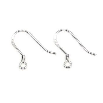 

Silver Plated Findings Earring Hooks Clasp Accessories For Jewelry Making Wholesale Parts Jewelrys Earwire 200pcs/lot EH2