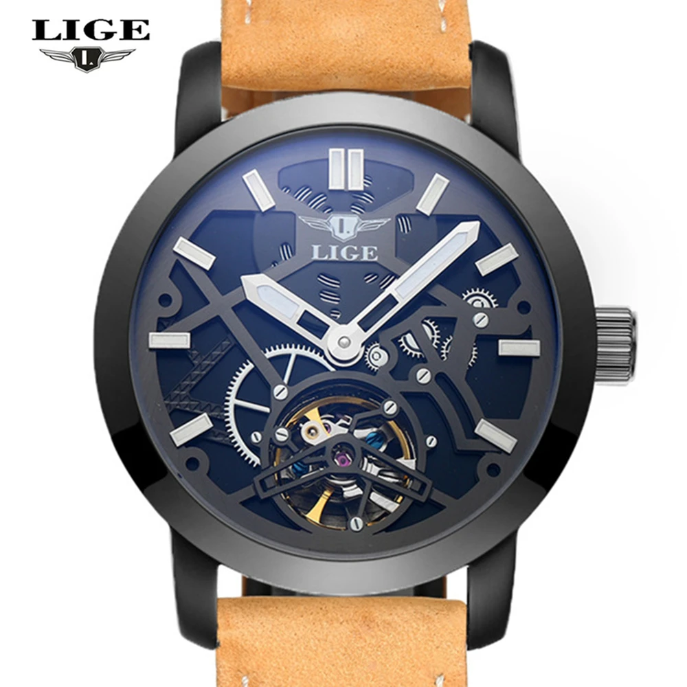 2016 New font b Men s b font Watch LIGE font b Men s b font