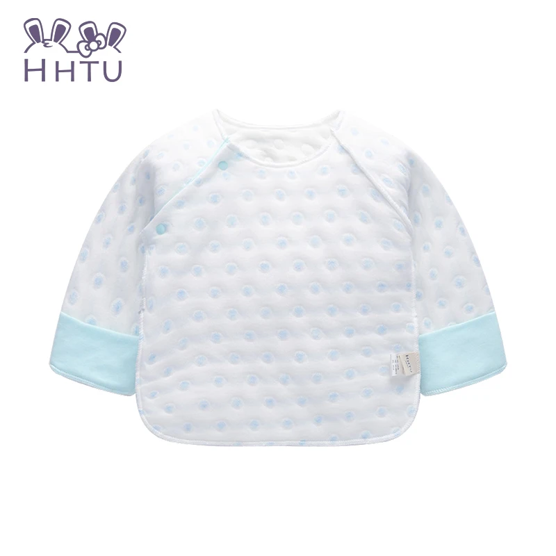 Blue dots HHTU/детское термобелье; Одежда для новорожденных; хлопковое мягкое осенне-зимнее Детское пальто - Цвет: Blue dots