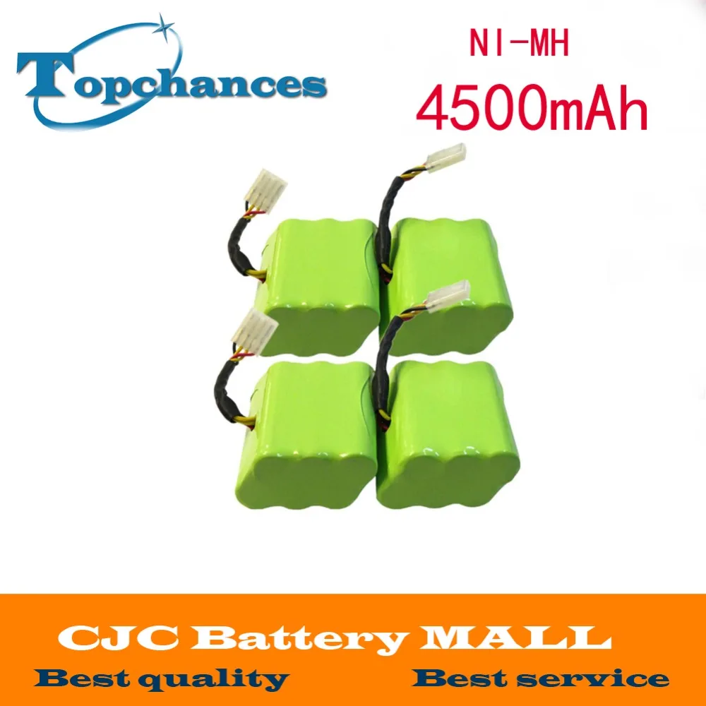 Eleoption 4pcs 7.2V 4500mAh Battery For Neato XV-11 XV-12 XV-15 XV-21 Signature Pro Robotics Free Shipping