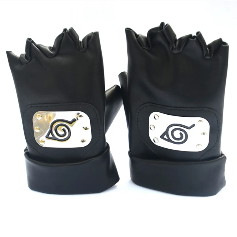Аниме Наруто Хатаке перчатки "Какаси" Косплей Хлопок Вязание аксессуары для запястья Косплей вечерние без пальцев