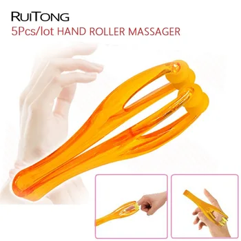 

5Pcs/lot High Quality Handheld Double Rubber Roller Finger Joints Hand Blood Circulation Promote Massage Roller Wholesale