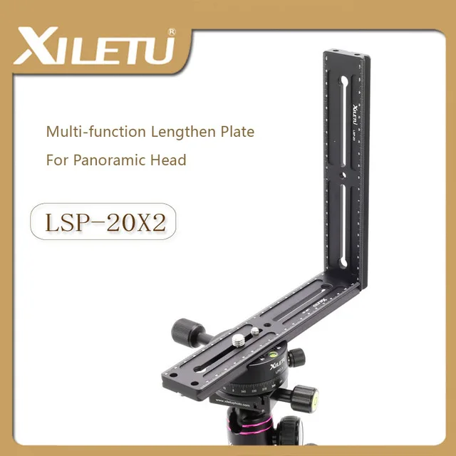 

XILETU LSP-20X2 2 Pieces of Camera Quick Loading Bracket Lengthen Plate For Arca Swiss Tripod Panoramic Tripod Head
