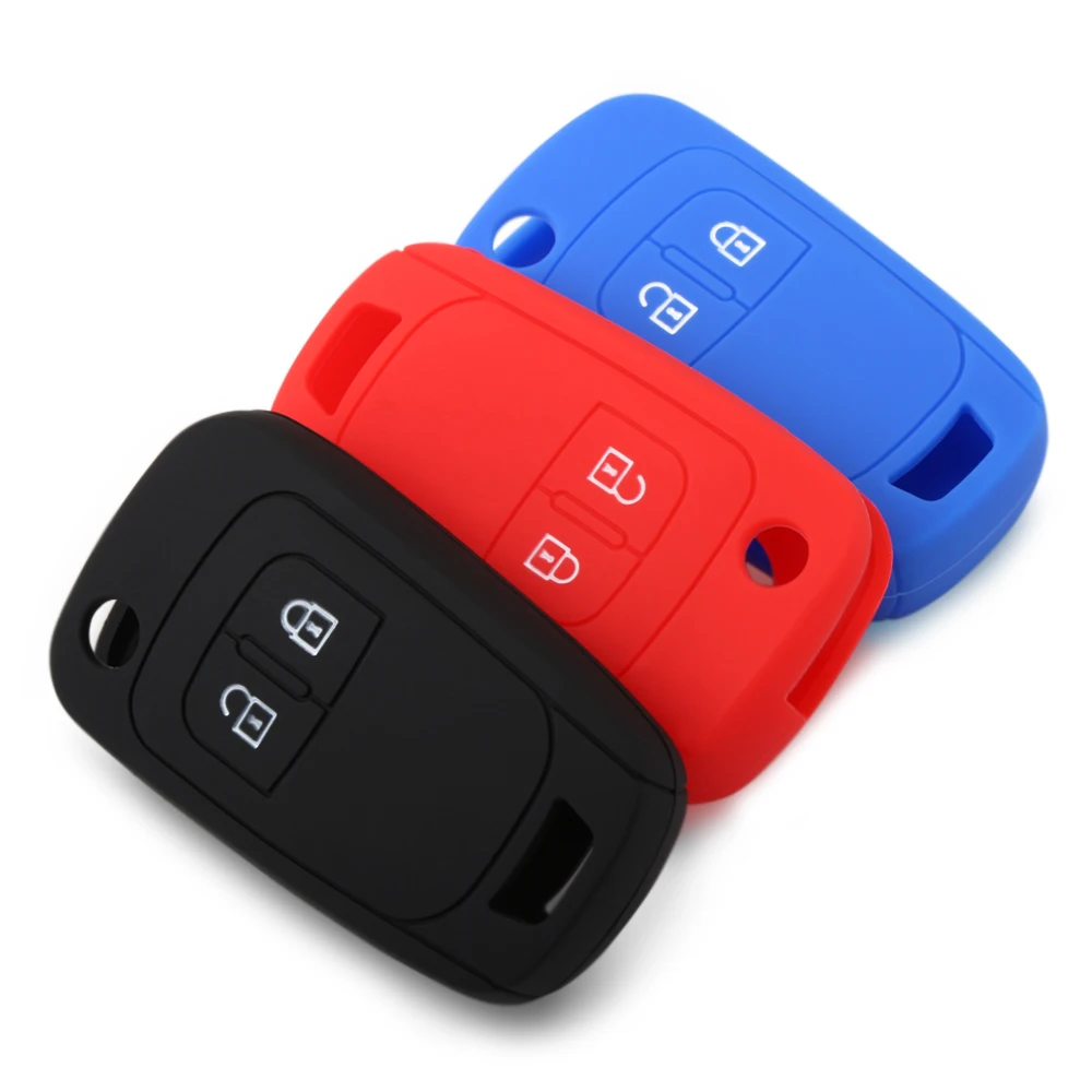 

2 Button Silicone Car Key Protective Holder Cover Bag Case For Opel Astra Corsa ADAM Antara Meriva Zafira Insignia Accessories