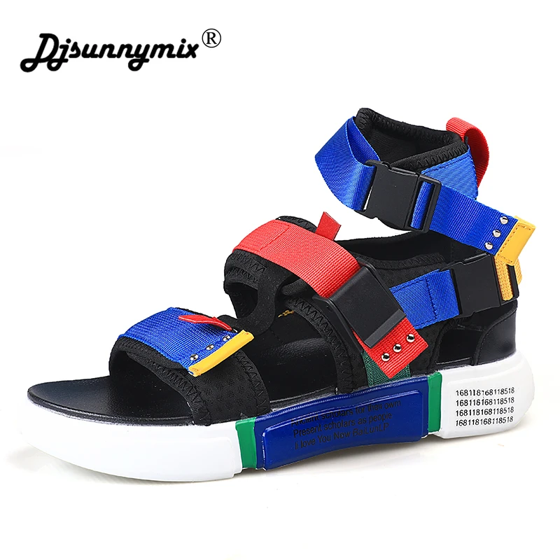 

NEW Summer Mens Shoes Gladiator Sandals Designers Platform Comfortable Beach Sandals Male Canvas Men Sandals