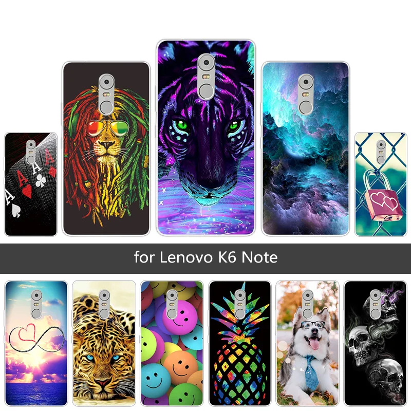 

Phone Cases for Lenovo K6 Note 5.5 inch Lenovo K53 A48 Full Protection Shells Soft Silicone TPU Transparent Back Cover Coque