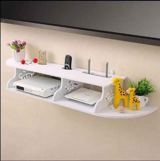 

Tv set-top box rack without punching the living room wall rack router storage box