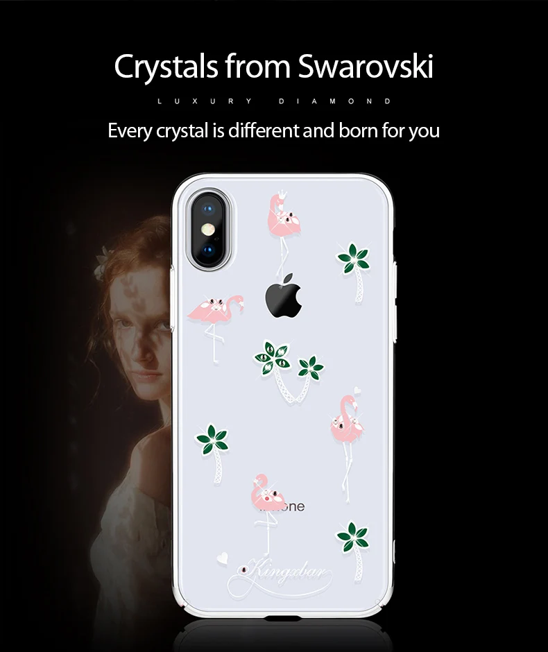 KINGXBAR for iPhone Xs Cover Cute Transparent Cover for iPhone Xs Max Case Crystals from Swarovski for Apple iPhoneXs Coque Capa (5)