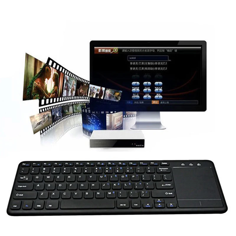 

Wireless 2.4G Wireless Keyboard Multi-touch Touchpad Not Bluetooth Mini Keyboards With USB Receiver For Android Smart TV Laptops