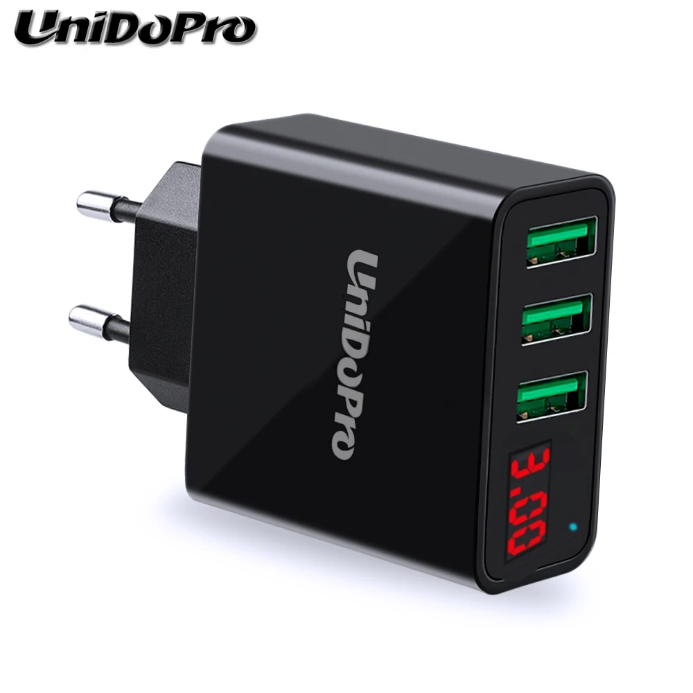 

EU Plug 5V 3.1A 3-USB AC Wall Charger for Lenovo P2 Vibe C2 K6 Power K8 / K8 Note /K8 Plus Fast Charging Adapter w/ LED Display