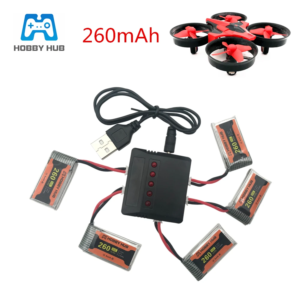 Батарея для H36 батарея 3,7 V 260mAh для Eachine E010 E011 E013 Furibee F36 NH010 H36 RC Квадрокоптер части Lipo батарея