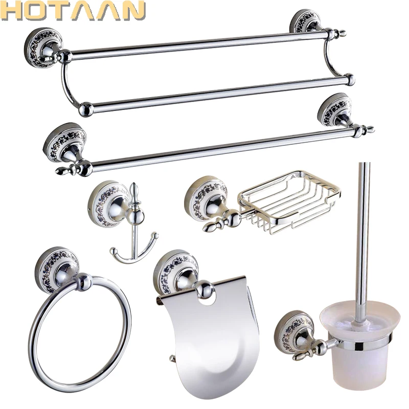 Luxus Handtuch Rack Wand Montiert Badezimmer Zubehör Set Keramik