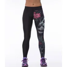 Women Hot Sporting Fitness Leggings Fashion Animal Flower Printed Leggins Mujer Fashion Stretchy Slim Pencil Pants Jeggings 75Z