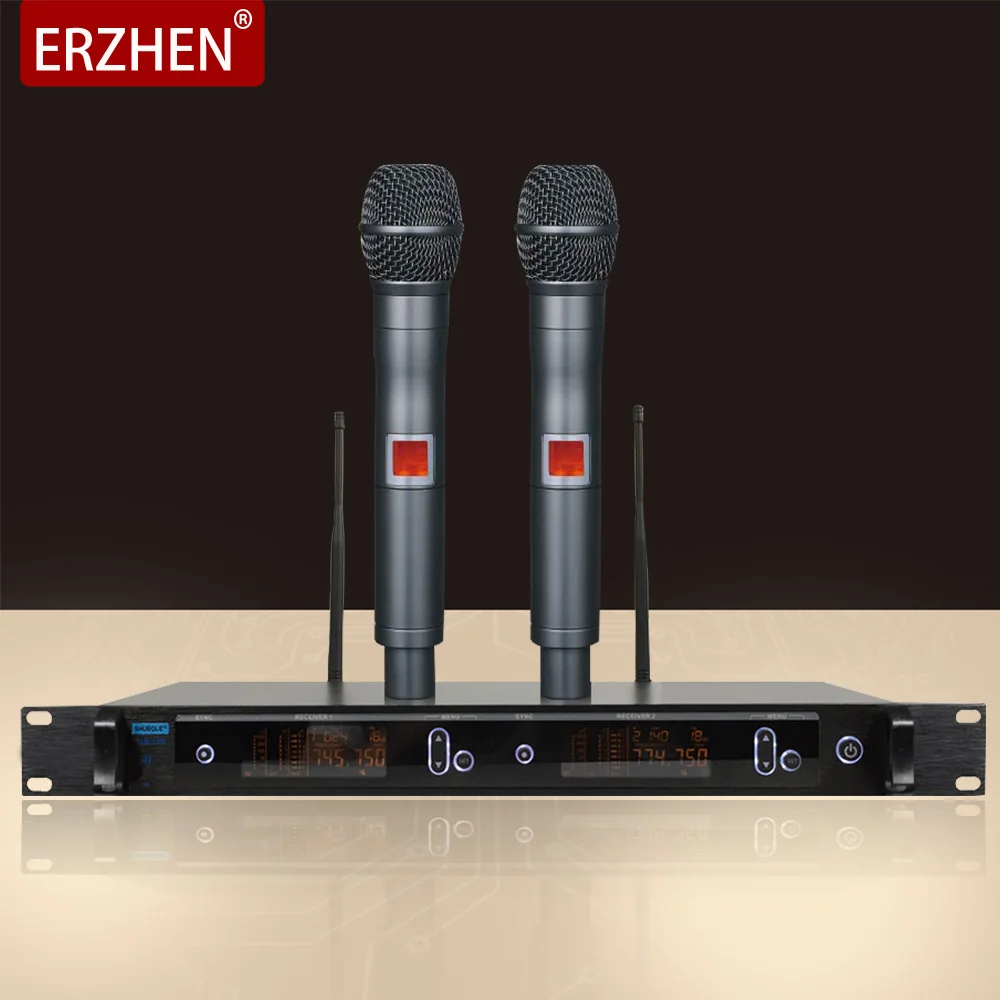 

Microphone one for two u-professional ktv microphone stage outdoor performance wedding family