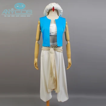 

Magi: The Labyrinth of Magic Aladdin Uniform Blue Vest Anime Halloween Cosplay Costume For Men Custom Made