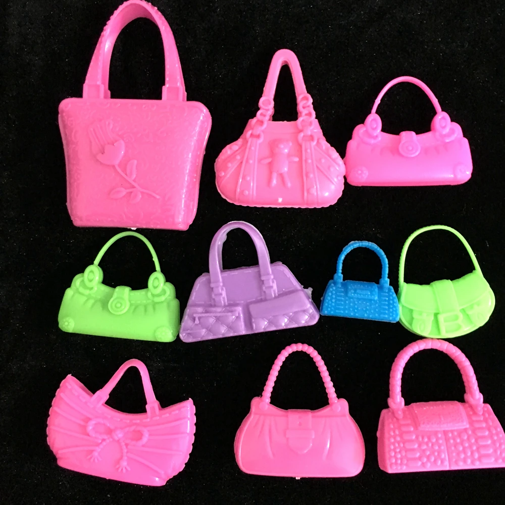 NK 10 pcs/lot Fashionable Shoulder Bag Casual Bags For Barbie Dolls
