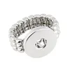 10PCS Wholesale Elastic Snap Ring Jewelry DIY 18mm Metal Snaps Button Ring For Women Fashion Jewelry 2