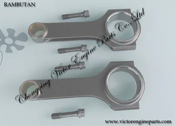 

4G94 6A13T 4B12 H-beam forged steel 4340 connecting rod with bolt for Mitsubishi quality warranty