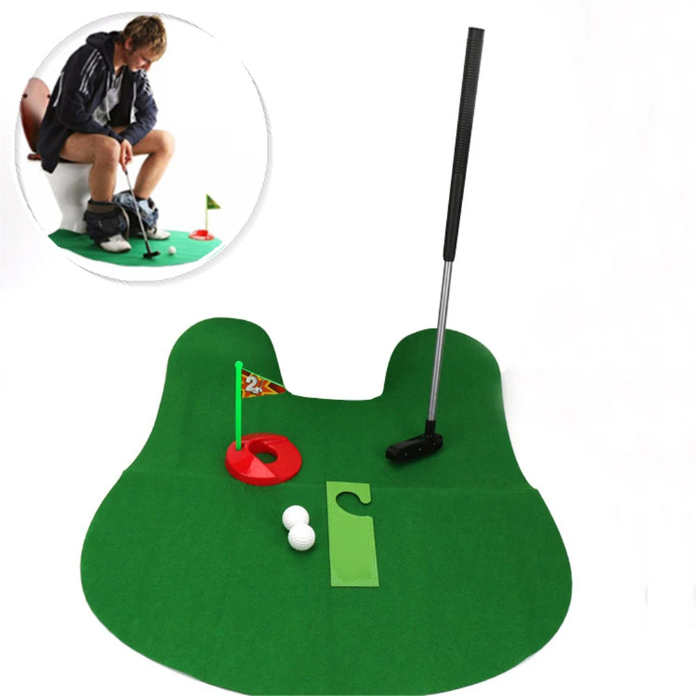 Potty Putter Toilet Golf Game Mini Golf Set Toilet Golf Putting Green  Novelty Game Toy Gift for Adult and Kids Sports Toy|kids mini golf|kids toy  golf settoy golf - AliExpress