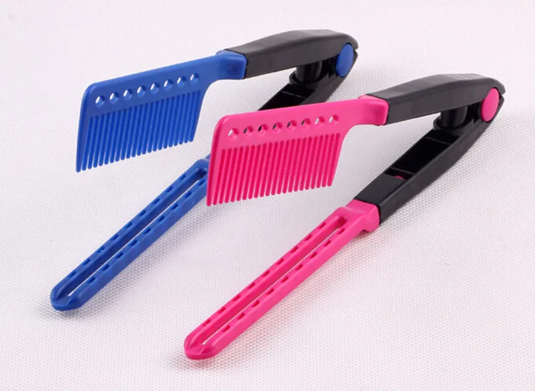 Новый V Тип Моющиеся Складной выпрямитель для волос гребень клип Инструменты парикмахерская щетка для укладки инструмент, аксессуары
