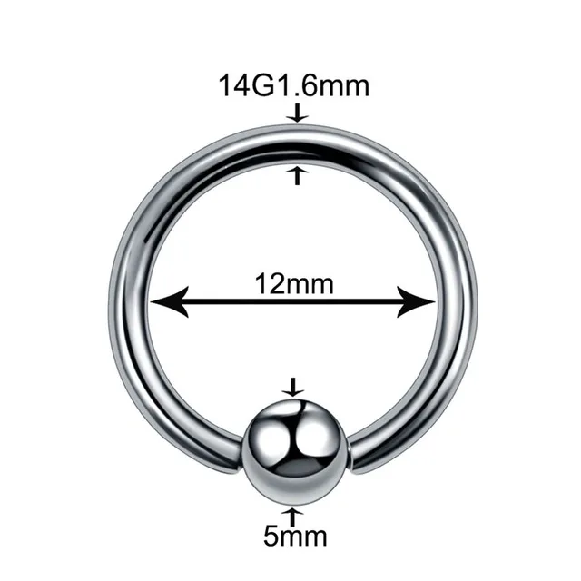 1 шт. G23 титановое кольцо для носа кольца для губ унисекс Лабрет пирсинг для бровей Женская Ушная перегородка Спираль пирсинг CBR Украшения для тела - Окраска металла: Style 14