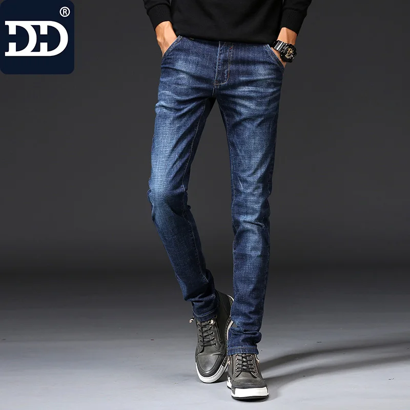 Dingdi Men Brand Biker Jeans For Men Denim Long Pants Men Quality ...