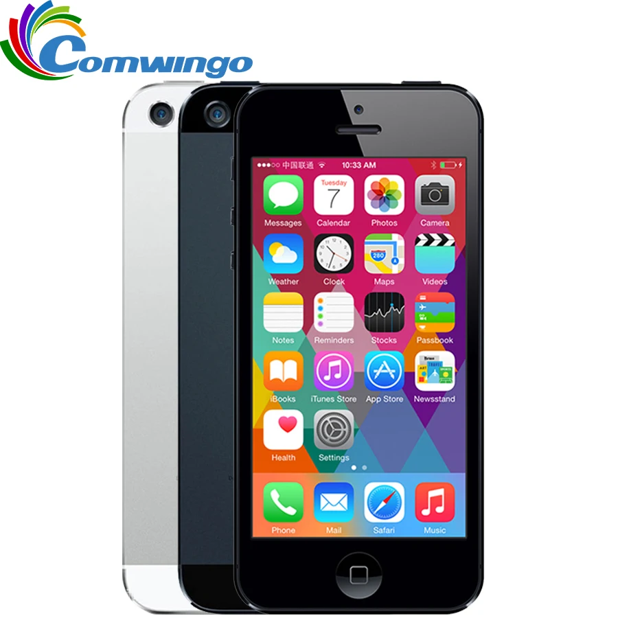 Открыл сотовый телефон Apple Iphone 5 iOS OS Dual core 1G RAM 16 ГБ 32 ГБ 64 ГБ Встроенная память 4,0 дюймов 8MP Камера WI-FI 3g gps - изображение