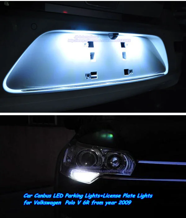 Car Canbus Parking LED lights W5W Bulb+License Plate T10 LED lights for