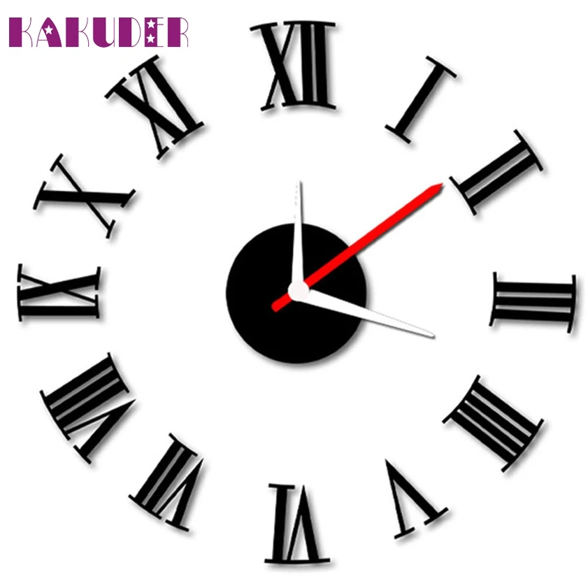 Роскошные самоклеящиеся настенные часы Zero Luxury Rome Vogue DIY|decorative clock|clock wall clockwall decor