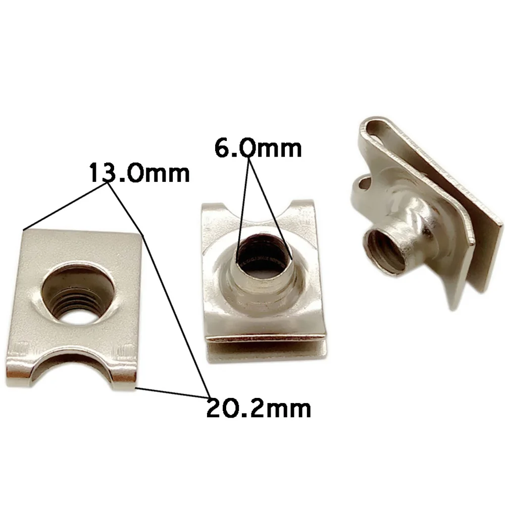 M6 Self Tapping Wire Screw Metal Holder Shim Car License Plate Fender