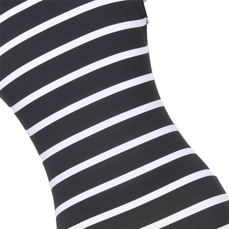 Fashion summer dress 2018 beach dress Womens Casual Sundress Sleeveless Stripes Loose Long black dress robe femme Y09#N (5)