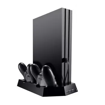 

Vertical Stand Charger for PS4 / PS4 Pro / PS4 Slim] Dual Controller Charging Station with Cooling Fan for Sony Playstation 4