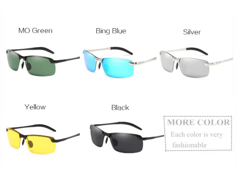 Imwete, мужские поляризованные солнцезащитные очки, для вождения, металлическая оправа, солнцезащитные очки, мужские, для вождения автомобиля, антибликовые очки, UV400, очки для ночного видения