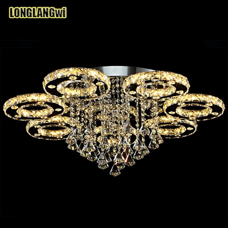 

Modern Led Crystal chandelier Lights For Living Room luminaria teto cristal chandeliers Lamps For Home Decoration