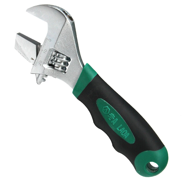 

Brand Stainless Steel Adjustable Spanner 6 Multifunction Wrench Plastic Handle Ring Watch Wrench Stainless Steel Ring