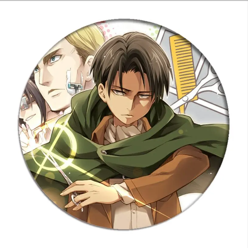 dfgjdryt Elegant 1pcs Hot Anime Attack on Titan Cosplay Badge Cartoon Brooch Pins Collection Bags Badges for Backpacks Button Clothes Decor