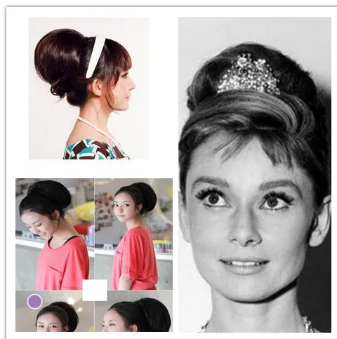 Fashion Vintage Wig Accessories Audrey Hepburn Synthetic Big Hair
