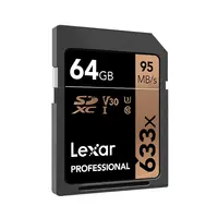 כרטיס sd כרטיס SD Lexar 64GB 633x כרטיס זיכרון מסוג 10 U3 SDXC קארט SD 64GB 4K וידאו memoria קארט תזכיר עבור כרטיס SD מצלמה Canon Nikon (5)