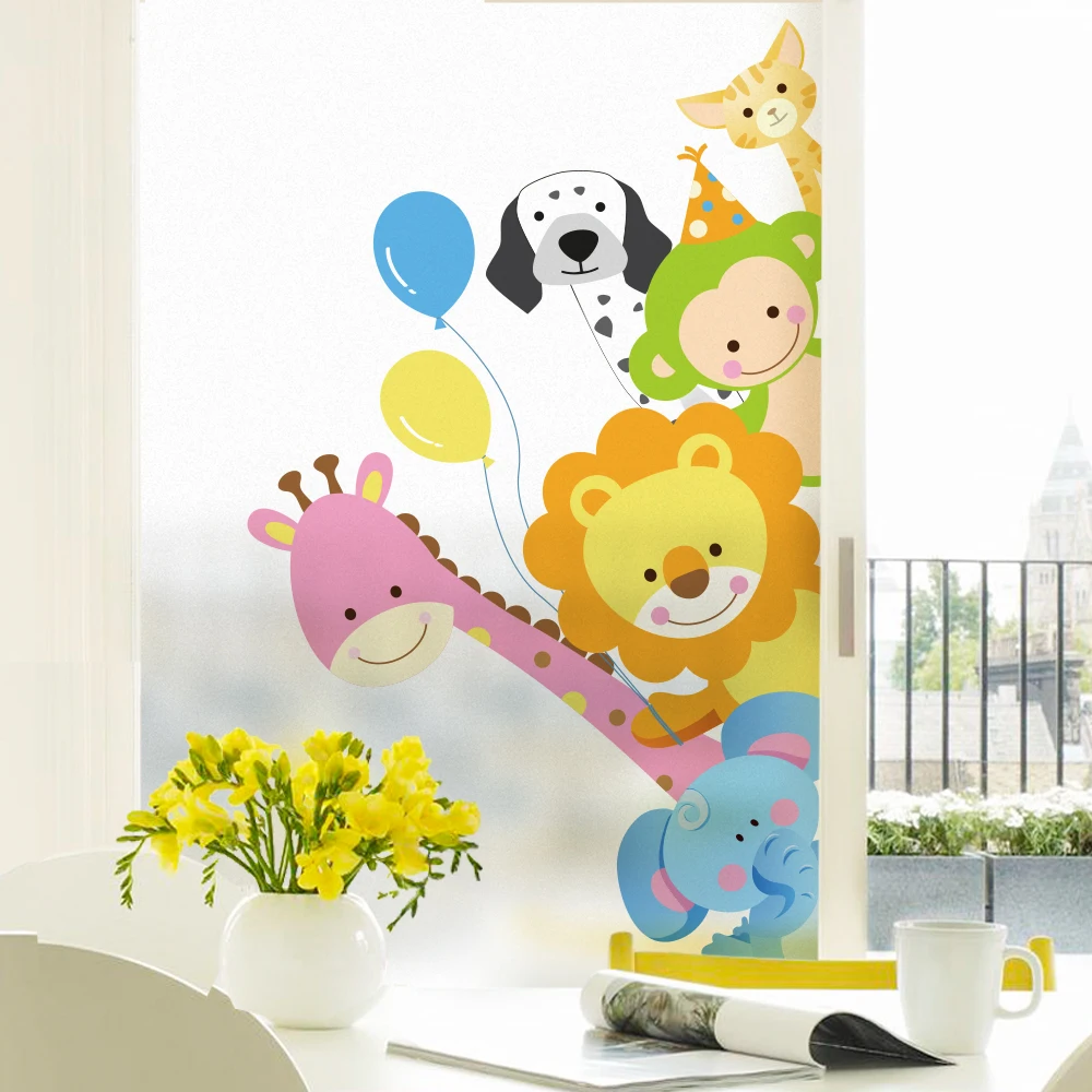 

Free Customized Stained Static Cling Window Film Frosted Opaque Privacy Glass Sticker Home Decor Digital print BLT1664 House Pet